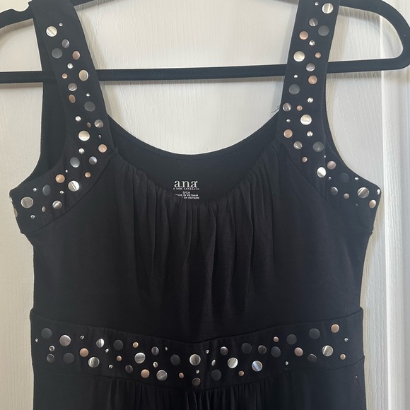 New Year’s Eve Party! Black Sleeveless Dress with Studded Embellishment Size S - Picture 2 of 3